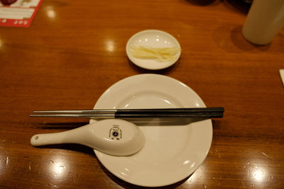 Close-up of bowl on table