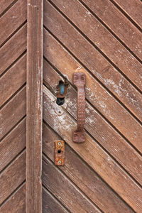 Close-up of rusty metallic structure