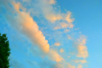 Low angle view of clouds in sky