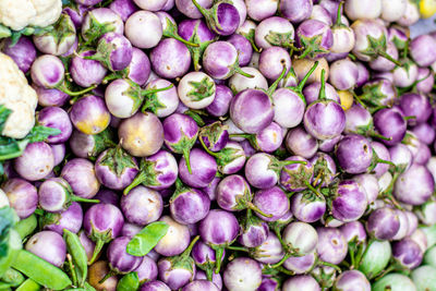 Full frame shot of grapes for sale in market