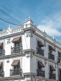 Low angle view of building against sky