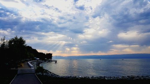 Scenic view of sea against sky