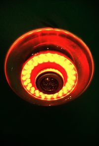 Close-up of illuminated lamp