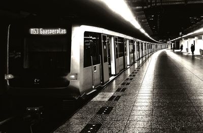 Railroad station platform