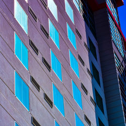 Low angle view of modern building in city