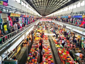 Group of people for sale in market