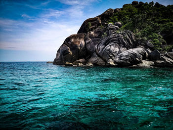 Scenic view of sea against sky