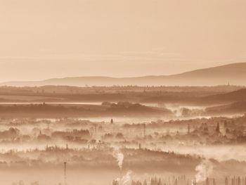 Scenic view of landscape against sky