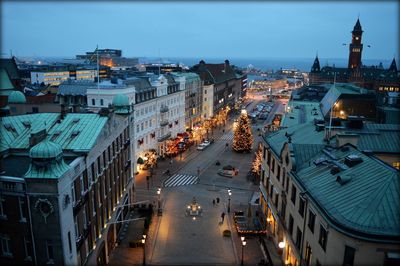 View of city street