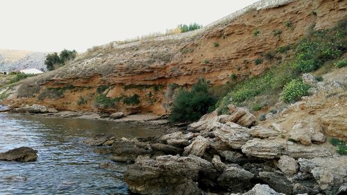Scenic view of mountain against sky