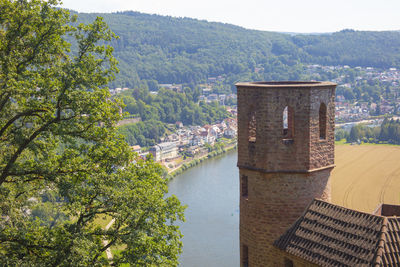 View of building by river