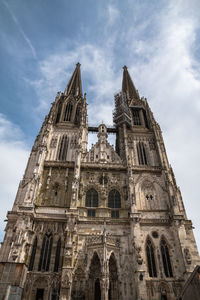 Low angle view of historical building against sky