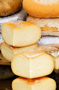 High angle view of bread on table