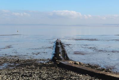 Scenic view of sea against sky