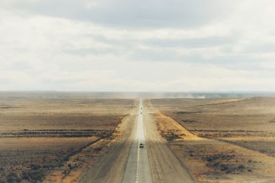 Road passing through a desert