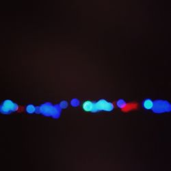 Defocused lights at night