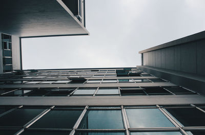 Low angle view of modern building against sky