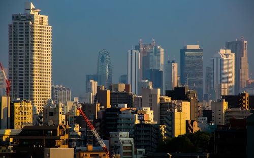 Day view of tokyo city high-rises seen from my balcony