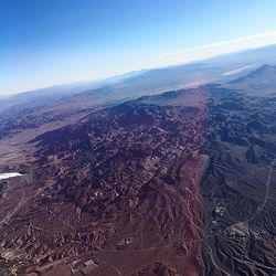 Aerial view of landscape against sky