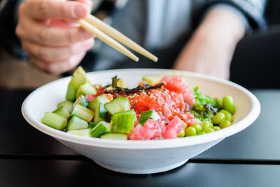 Close-up of salad in bowl