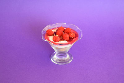 Close-up of breakfast served on table