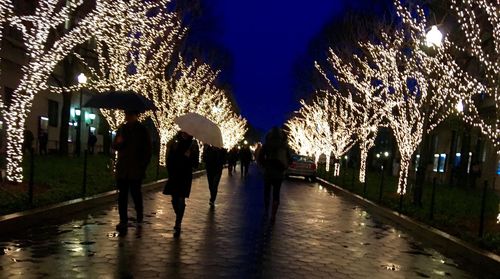 Street lights at night