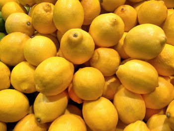 Full frame  background of lemons