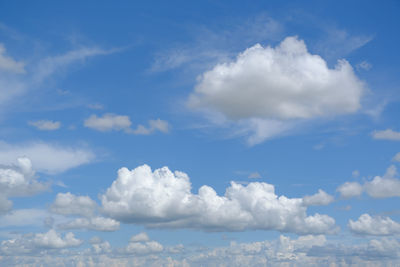 Low angle view of clouds in sky