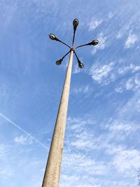 Low angle view of street light