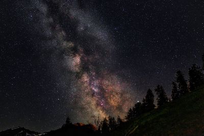 Milky way in the liechtenstein alps