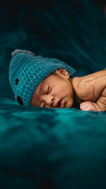 Close-up of baby sleeping