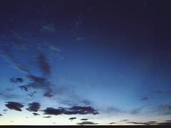 Low angle view of dramatic sky during sunset