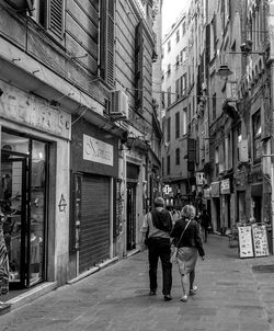 People walking in city
