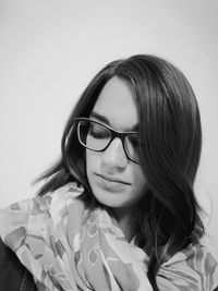 Portrait of young woman