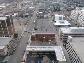 High angle view of cityscape