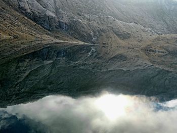 Scenic view of mountain range