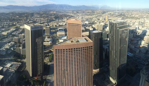 Aerial view of city