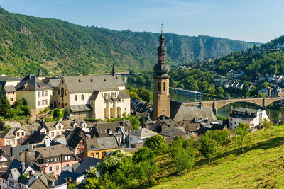 Houses in a town