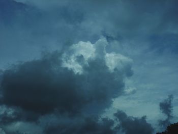 Low angle view of clouds in sky