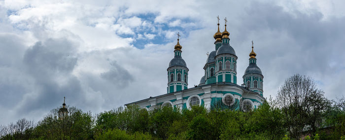 Low angle view of building against sky