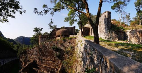 View of old ruin building