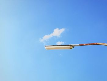 Low angle view of blue sky