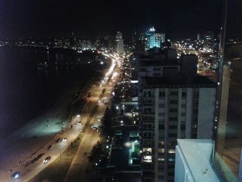 City street at night