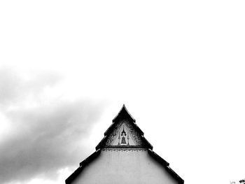 Low angle view of temple against sky