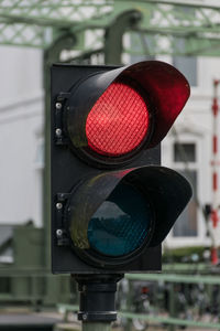 Close-up of road sign