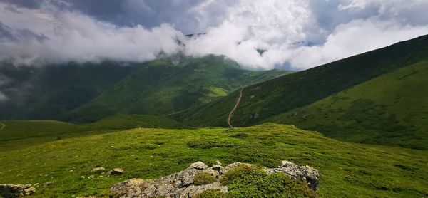 Panoramic view of landscape against sky