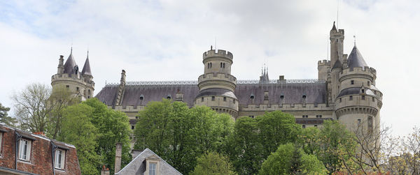 Low angle view of historical building against sky