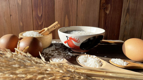 Rice on dish, jasmine rice, rice, close up...