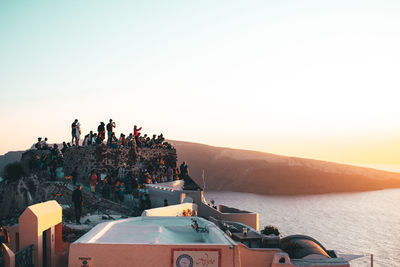 Sunsets in santorini are extremely popular for tourists. and i can see why.