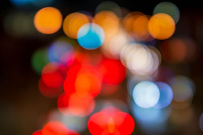 Defocused image of lights at night